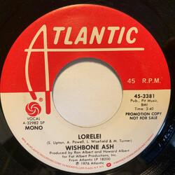 Wishbone Ash Lorelei / Lorelei USED VINYL 7INCH 45 RPM SINGLE PROMO STEREO MONO