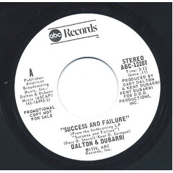 Dalton & Dubarri Success And Failure USED VINYL 7INCH 45 RPM SINGLE PROMO STEREO MONO