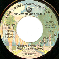 Scarlet Rivera Scarlet Fever USED VINYL 7INCH 45 RPM PROMO STEREO MONO