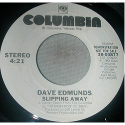 Dave Edmunds Slipping Away Vinyl 7" USED