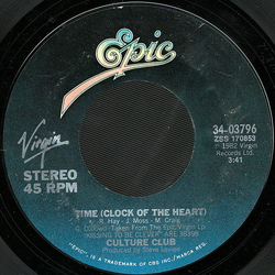 Culture Club Time (Clock Of The Heart) / Romance Beyond The Alphabet Vinyl 7" USED