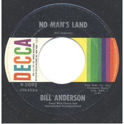 Bill Anderson (2) No Man's Land / The Tip Of My Fingers Vinyl 7" USED