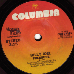 Billy Joel Pressure Vinyl 7" USED