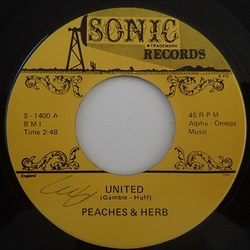 Peaches & Herb / Carol Hughes (3) United / Let's Get Together Again Vinyl 7" USED