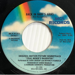Sissy Spacek (2) Back In Baby's Arms / There He Goes Vinyl 7" USED