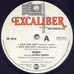 Wish (3) / La-Rita Gaskin Nice And Soft Vinyl 12" USED