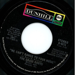 The Grass Roots We Can't Dance To Your Music USED VINYL 7INCH 45 RPM SINGLE STYRENE