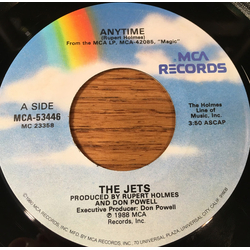 The Jets Anytime Vinyl 7" USED