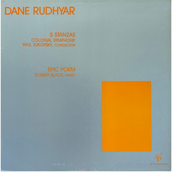 Dane Rudhyar 5 Stanzas / Epic Poem Vinyl LP USED