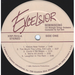 The Midnight Strings Orchestra / Syd Dale Reminiscing Vinyl LP USED