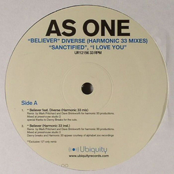 As One Believer / Sanctified / I Love You Vinyl 12" USED