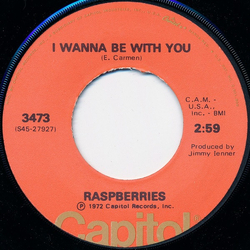 Raspberries I Wanna Be With You / Goin' Nowhere Tonight Vinyl 7" USED