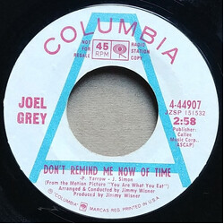 Joel Grey Don't Remind Me Now Of Time USED VINYL 7INCH 45 RPM PROMO MONO