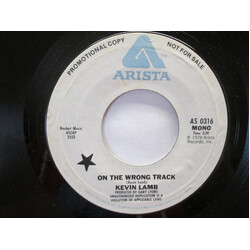 Kevin Lamb On The Wrong Track USED VINYL 7INCH 45 RPM PROMO STEREO MONO