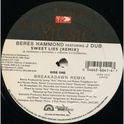 Beres Hammond / J Dub Sweet Lies Remix Vinyl 12" USED