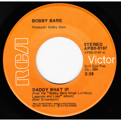 Bobby Bare Daddy What If Vinyl 7" USED
