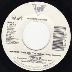 Stevie B Because I Love You (The Postman Song) USED VINYL 7INCH 45 RPM SINGLE