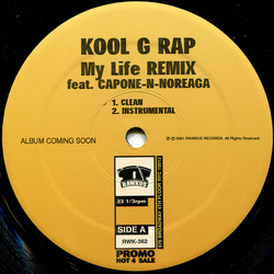 Kool G Rap My Life (Remix) Vinyl 12" USED