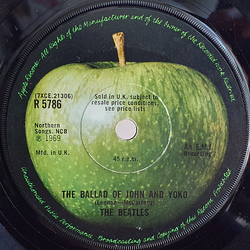 The Beatles The Ballad Of John And Yoko Vinyl 7" USED