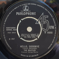 The Beatles Hello, Goodbye Vinyl 7" USED