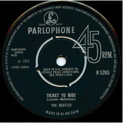 The Beatles Ticket To Ride Vinyl 7" USED