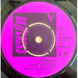 Buzzcocks Promises / Lipstick Vinyl 7" USED