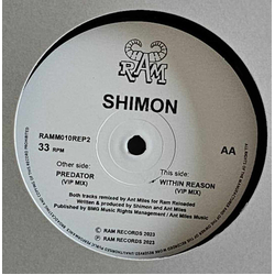 Shimon The Predator / Within Reason (Ant Miles VIP Remixes) Vinyl 12" USED