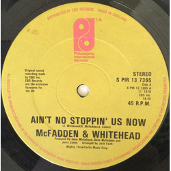 McFadden & Whitehead Ain't No Stoppin' Us Now Vinyl 12" USED