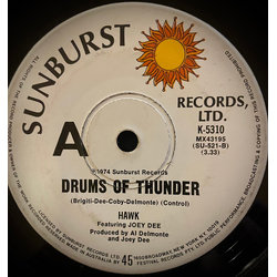 Hawk (25) / Joey Dee Drums Of Thunder Vinyl 7" USED