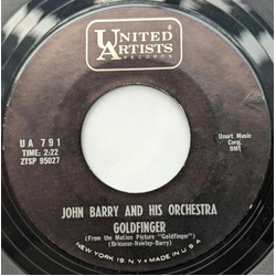 John Barry & His Orchestra Goldfinger / Troubadour Vinyl 7" USED