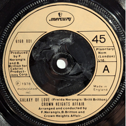 Crown Heights Affair Galaxy Of Love Vinyl 7" USED