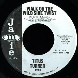 Titus Turner Walk On The Wild Side Twist / Twistin' Train Vinyl 7" USED