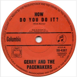 Gerry & The Pacemakers How Do You Do It? Vinyl 7" USED
