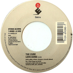 The Cure Love Song Vinyl 7" USED