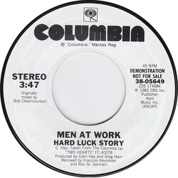 Men At Work Hard Luck Story USED VINYL 7INCH SINGLE PROMO STYRENE