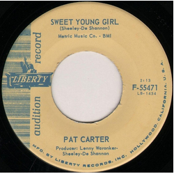 Pat Carter (4) Sweet Young Girl Vinyl 7" USED