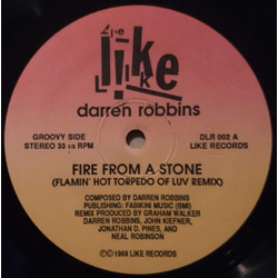 Darren Robbins Fire From A Stone Vinyl 12" USED