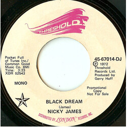 Nicky James Black Dream USED VINYL 7INCH 45 RPM PROMO STEREO MONO