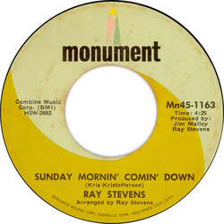 Ray Stevens Sunday Mornin' Comin' Down USED VINYL 7INCH 45 RPM