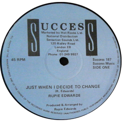 Rupie Edwards Just When I Decide To Change Vinyl 12" USED