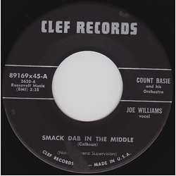 Count Basie Orchestra Smack Dab In The Middle / Big Red Vinyl 7" USED