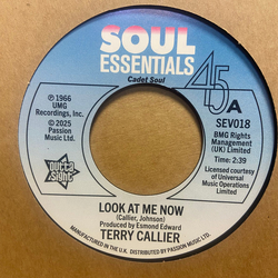 Terry Callier Look At Me Now Vinyl 7" USED