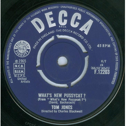 Tom Jones What's New Pussycat? Vinyl 7" USED