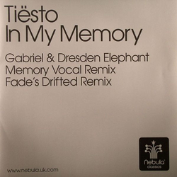 DJ Tiësto In My Memory Vinyl 12" USED