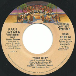 Paul Jabara / Donna Summer Shut Out USED VINYL 7INCH 45 RPM SINGLE PROMO REISSUE STEREO MONO