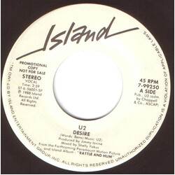 U2 Desire Vinyl 7" USED