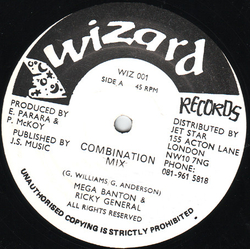 Mega Banton / Ricky General Combination Mix Vinyl 12" USED