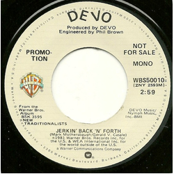 Devo Jerkin' Back 'N' Forth Vinyl 7" USED