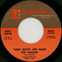 Nancy Sinatra These Boots Are Made For Walkin' Vinyl 7" USED
