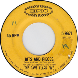 The Dave Clark Five Bits And Pieces Vinyl 7" USED